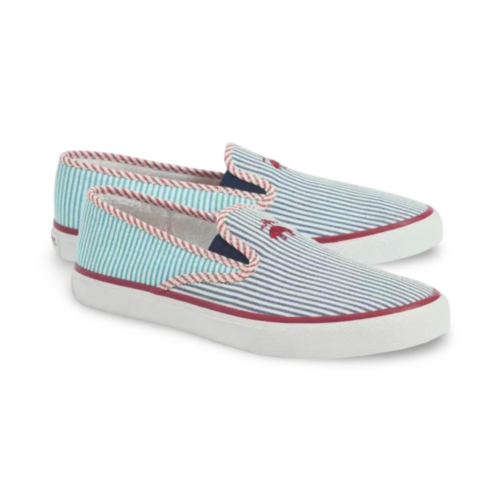 Sperry X Brooks Brothers “Seersucker” Slip On Boat Shoe - Picture 9 of 10